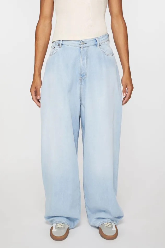 Acne Studios Super Baggy Fit Jeans 8211 2023M Light Blue Men Jeans