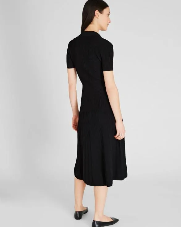 Club Monaco Dresses and Jumpsuits Johnny Collar Midi Dress Black 8211 Women