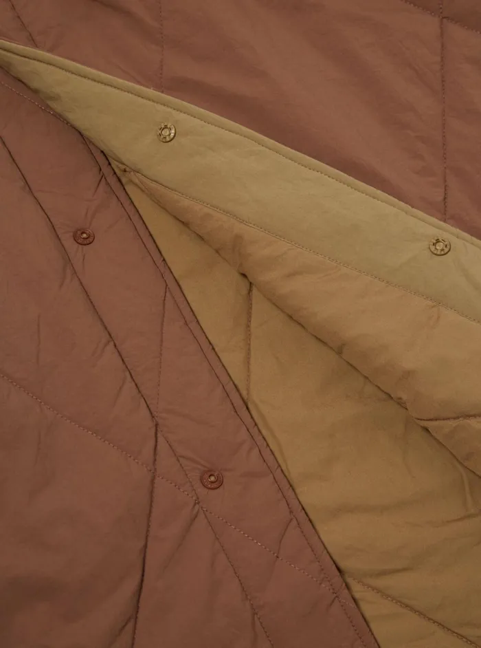 Diamond Quilt Parka In Brown Recycled Nylon Men Universal Works Coats and Outerwear