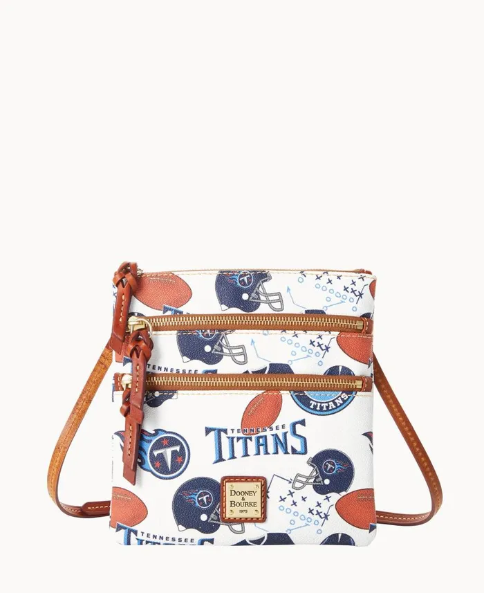 Dooney and Bourke Crossbodies NFL Titans N S Triple Zip Crossbody Titans 8211 WomenMen