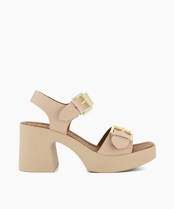 Dune London Chunky Sandals Women Jenies Blush MidPlatform Sandals Neutral