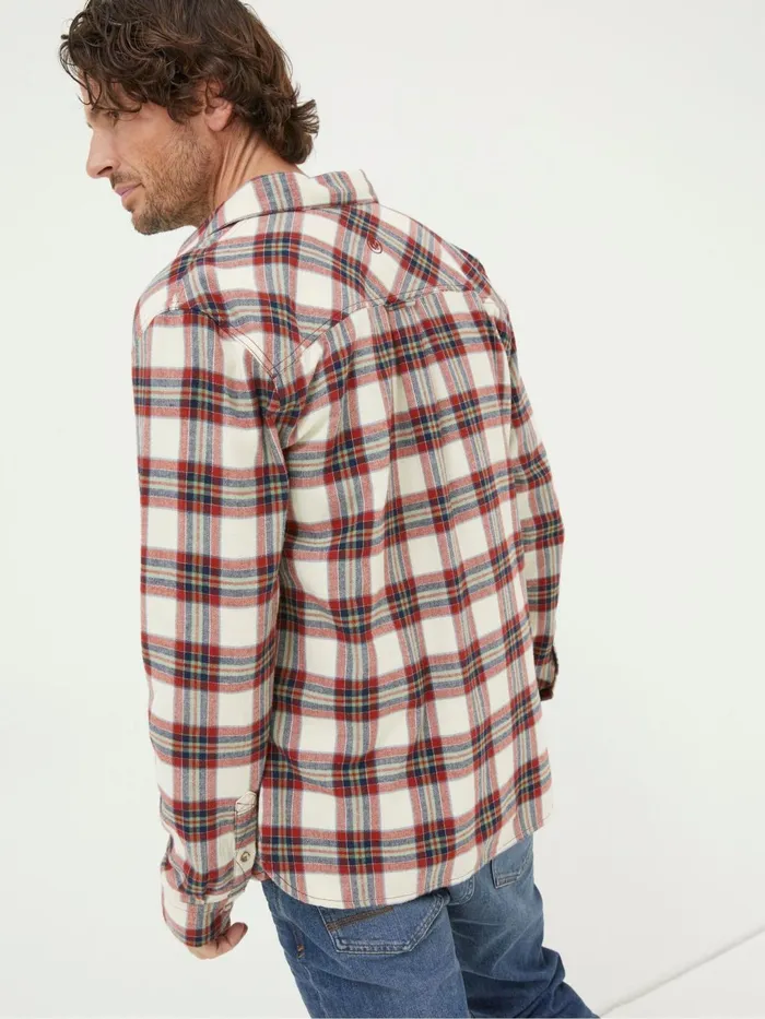 Fat Face Coats and Jackets Red Bruton Check Shirt 8211 Men