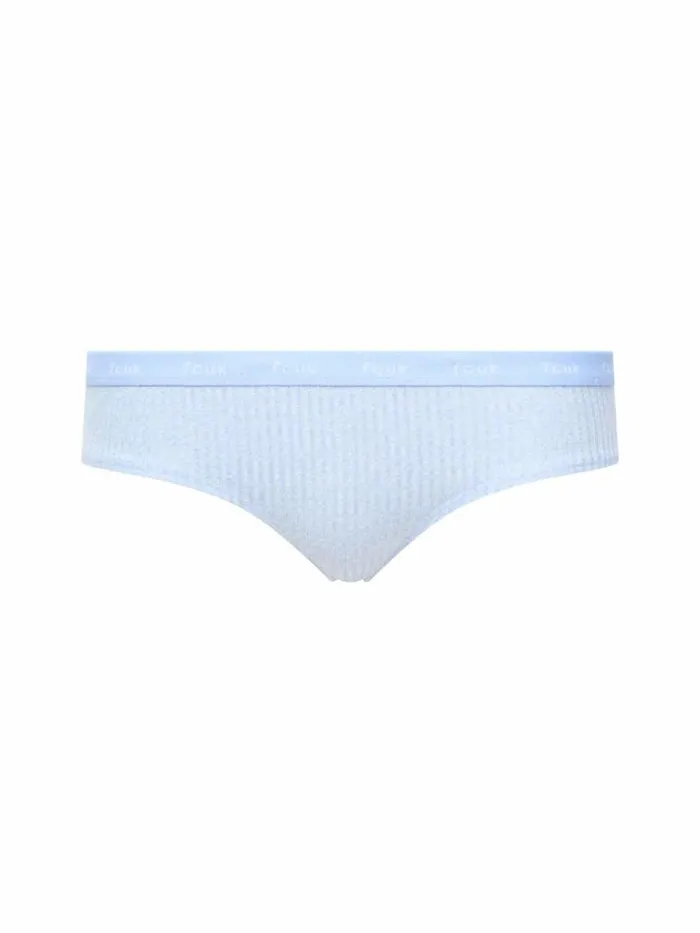 French Connection FCUK 3 Pack Ribbed Briefs Bluenavywhite Women Underwear and Socks