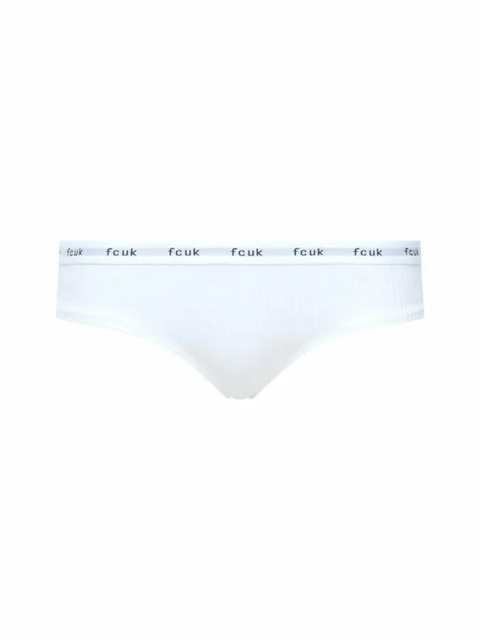 French Connection FCUK 3 Pack Ribbed Briefs Bluenavywhite Women Underwear and Socks