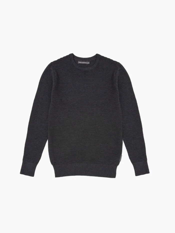 French Connection Ottoman Jumper Dark Grey Men Knitwear