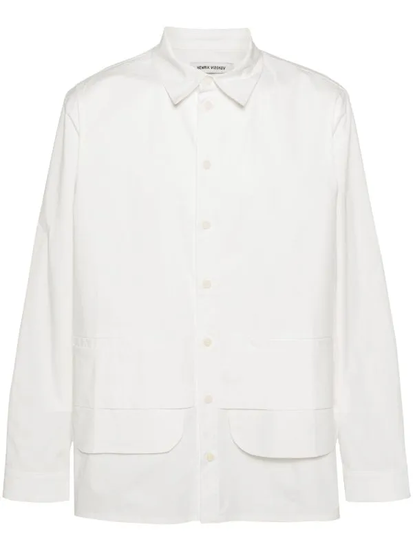 Henrik Vibskov Boutique Ants Shirt 8211 Ecru Men Shirts
