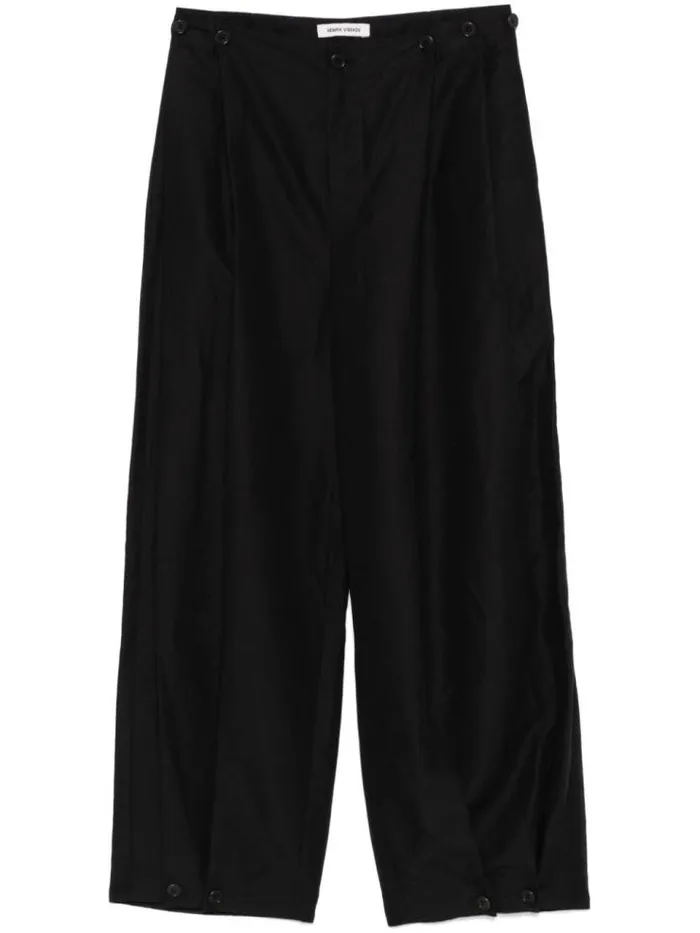 Henrik Vibskov Boutique Button Pants 8211 Black Men Pants