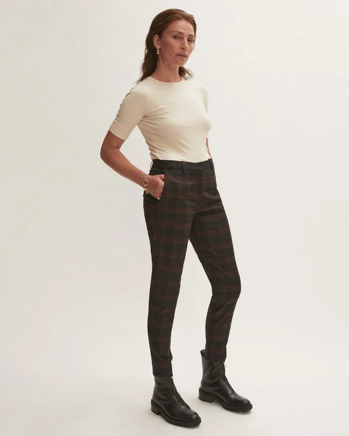 Jigsaw Tshirts Women Bovey Ribbed Crew Neck Tee Cream