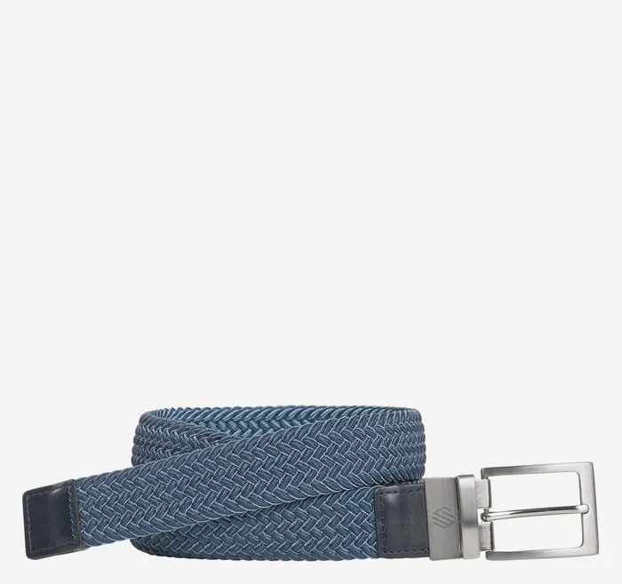 Johnston and Murphy Reversible StretchWoven Belt Navyblue Men Belts