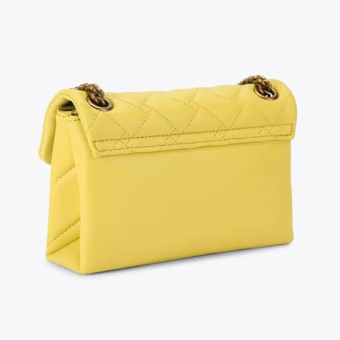 Kurt Geiger Crossbody Bags Mini Leather Kensington Bag Yellow 8211 Women