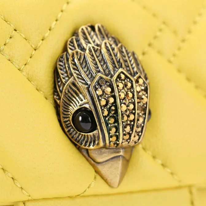 Kurt Geiger Crossbody Bags Mini Leather Kensington Bag Yellow 8211 Women