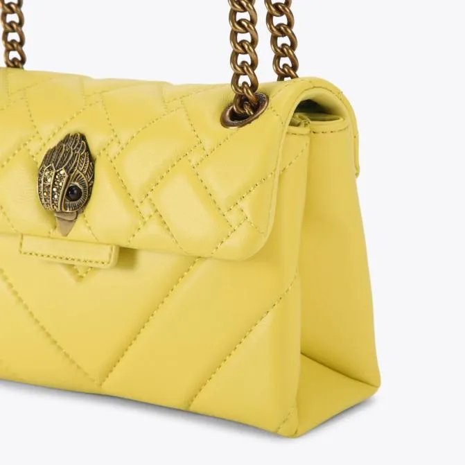 Kurt Geiger Crossbody Bags Mini Leather Kensington Bag Yellow 8211 Women