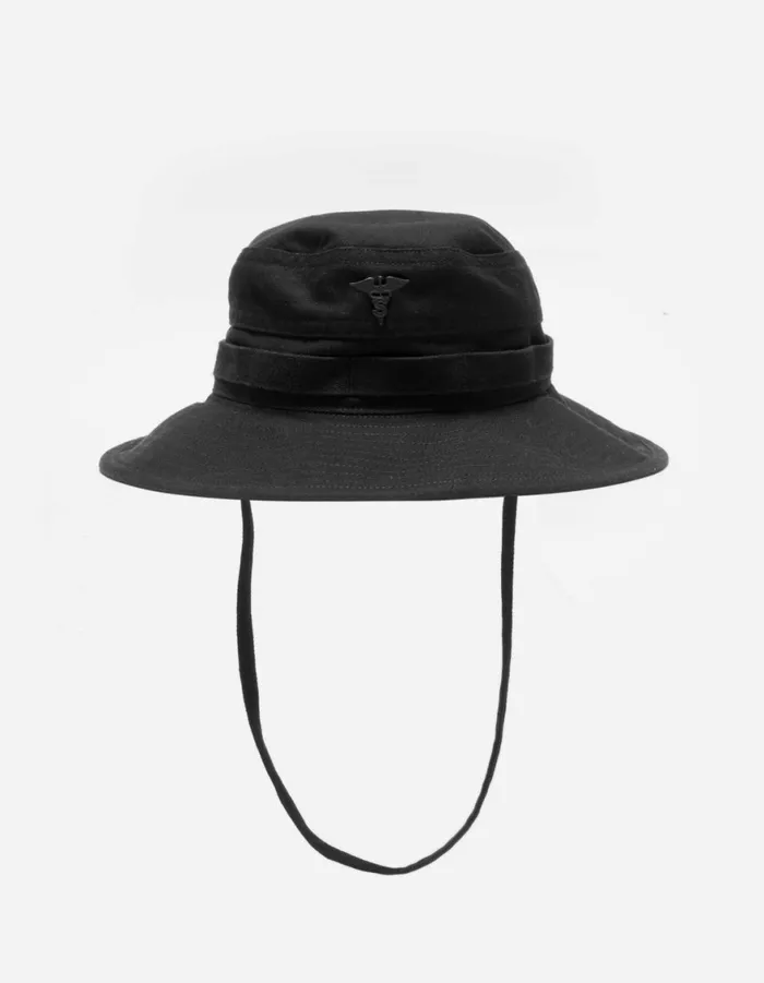 Maharishi Hats 6029 Hemp Boonie Hat Black 8211 Men