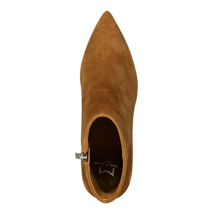 Marc Fisher Boots and Booties Women Jarli Pointy Ankle Bootie Brown Suede