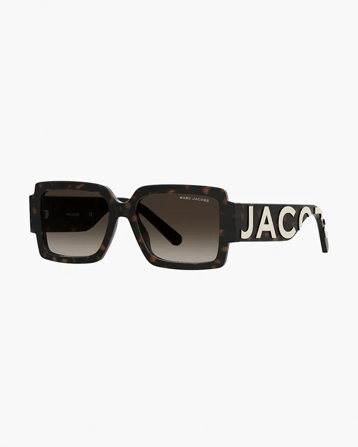 Marc Jacobs Sunglasses The Bold Logo Square Sunglasses Havana 8211 Women