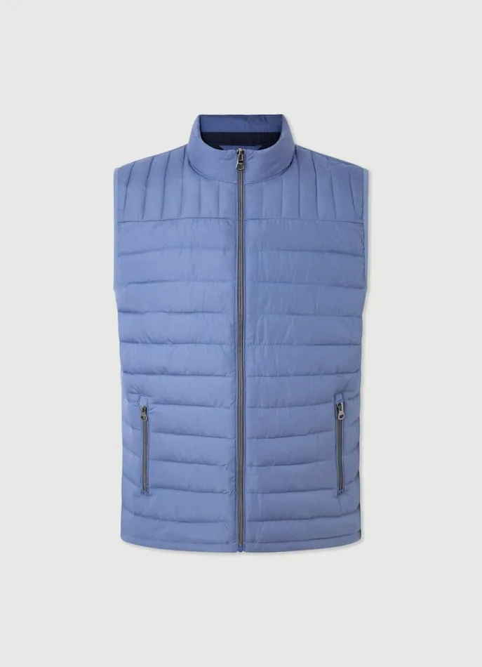 Men Coats and Jackets Hackett London Ultralight Padded Gilet Avio