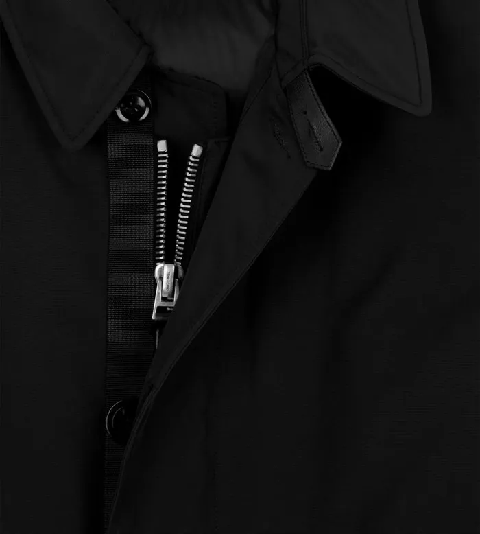Men Outerwear Tom Ford Micro Faille Raincoat Black Men Outerwear Tom Ford Micro Faille Raincoat Black
