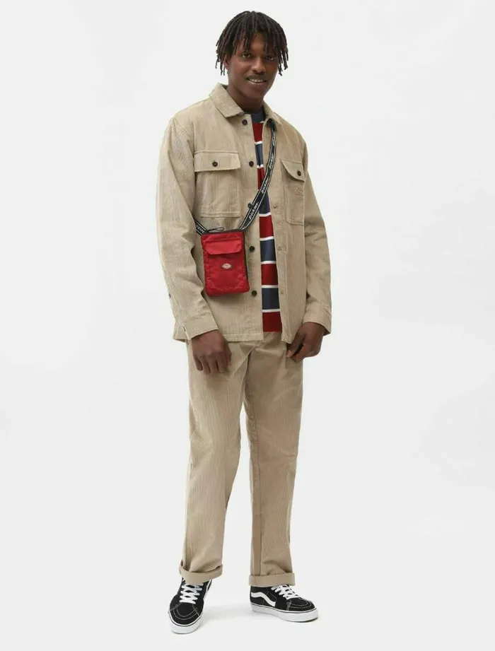 Men Shirts Dickies Higginson Long Sleeve Shirt Khaki