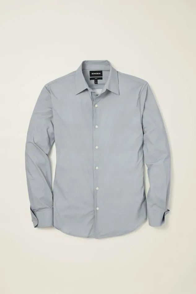 Men Tech Button Down Shirt Dark Navy Tres Geo Bonobos Business Casual Shirts