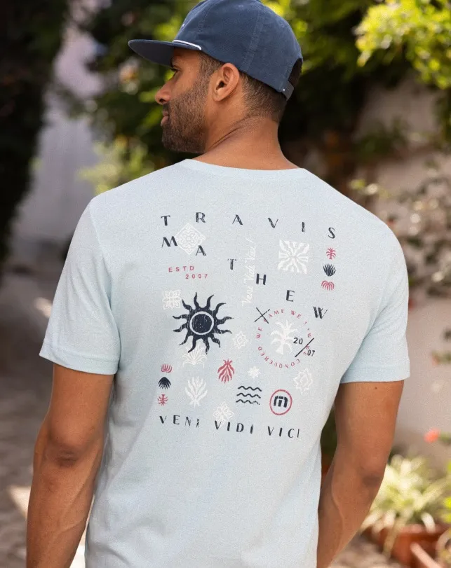 Men Tees TravisMathew EURO TRIP TEE Cory Blue