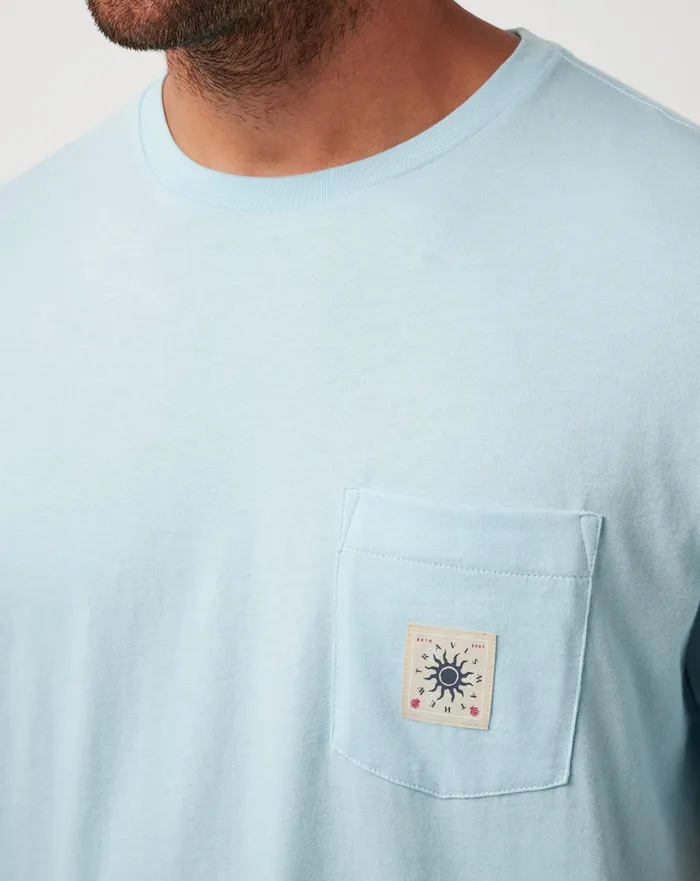 Men Tees TravisMathew EURO TRIP TEE Cory Blue