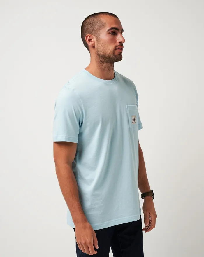 Men Tees TravisMathew EURO TRIP TEE Cory Blue