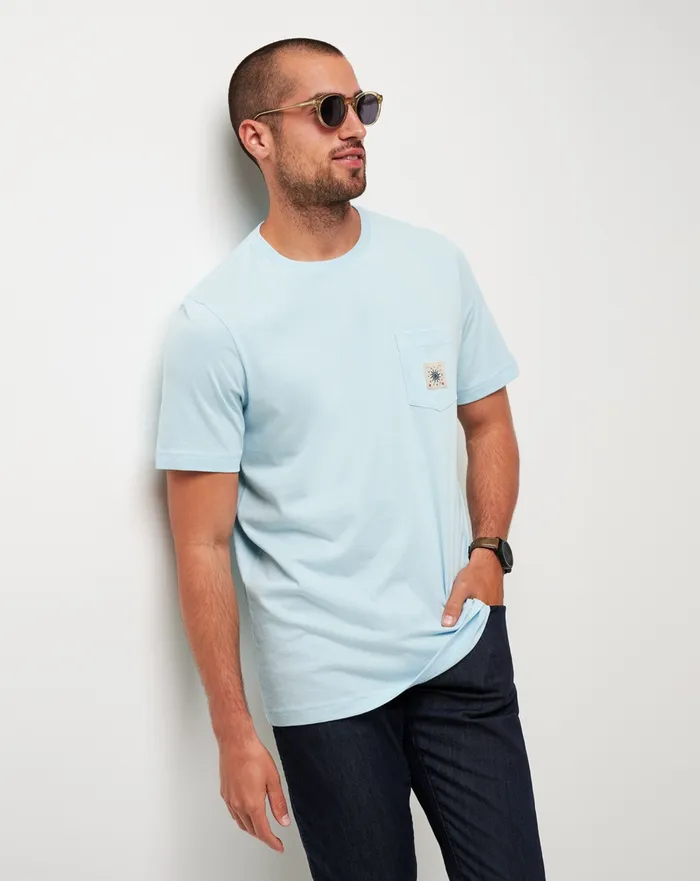 Men Tees TravisMathew EURO TRIP TEE Cory Blue