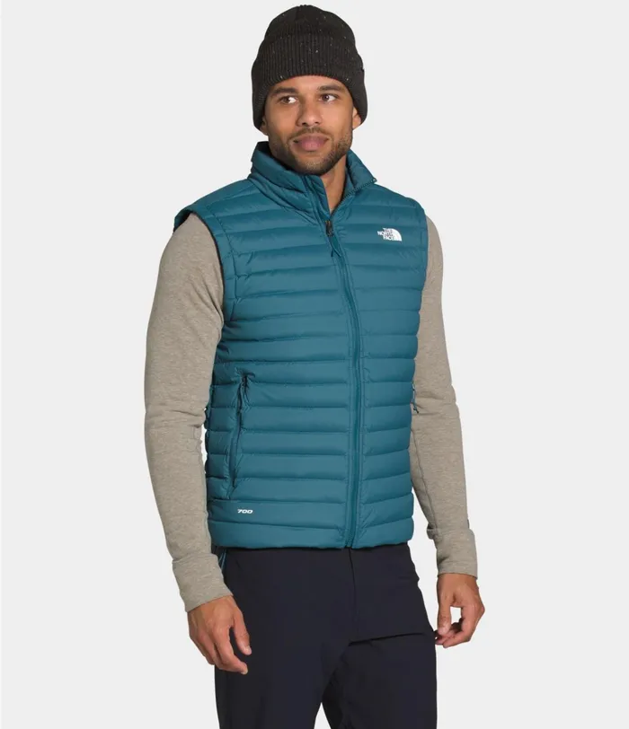 Mens Stretch Down Vest Mallard Blue The North Face Insulated and Down Jackets