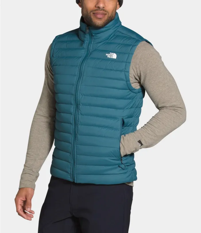 Mens Stretch Down Vest Mallard Blue The North Face Insulated and Down Jackets