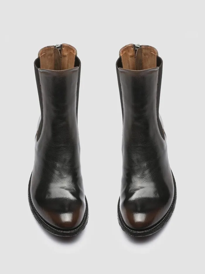 Officine Creative Boots and Booties LEXIKON 073 CaffSupernero Brown Leather Chelsea Boots 8211 Women Officine Creative Boots and Booties LEXIKON 073 CaffSupernero Brown Leather Chelsea Boots 8211 Women
