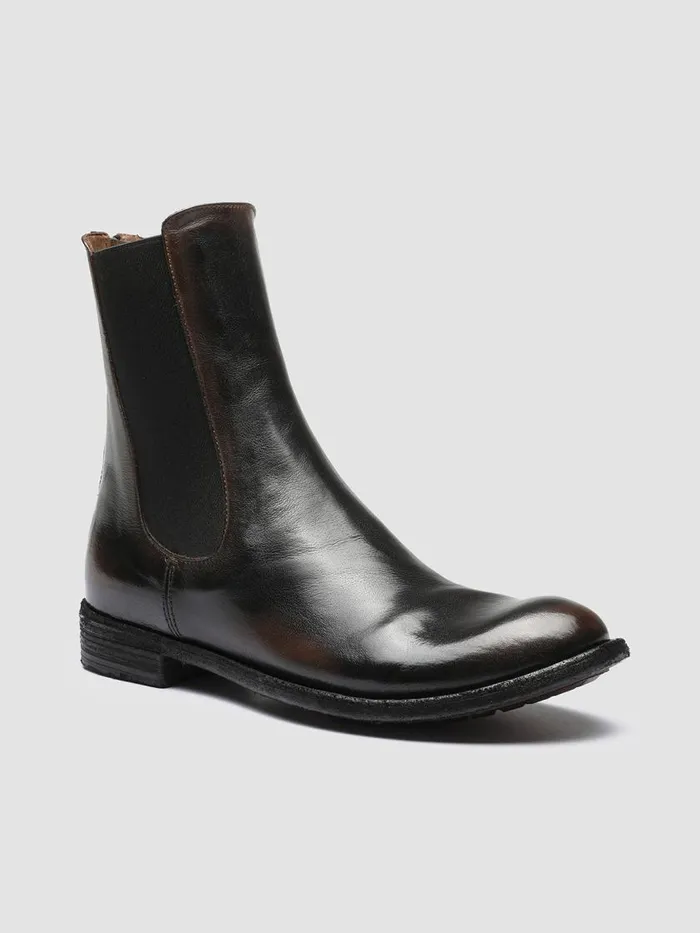 Officine Creative Boots and Booties LEXIKON 073 CaffSupernero Brown Leather Chelsea Boots 8211 Women Officine Creative Boots and Booties LEXIKON 073 CaffSupernero Brown Leather Chelsea Boots 8211 Women