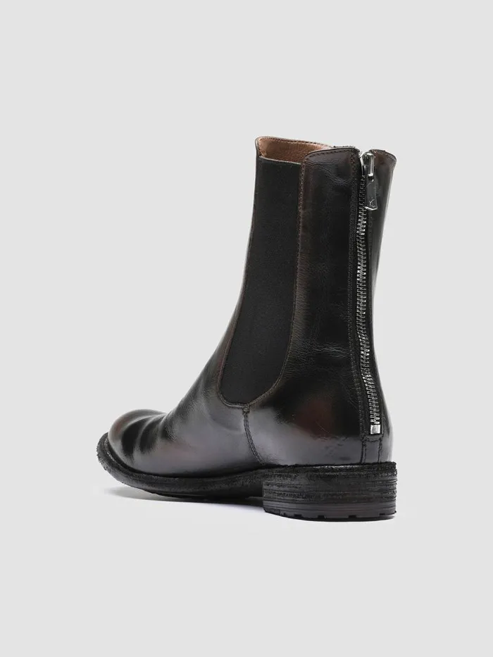 Officine Creative Boots and Booties LEXIKON 073 CaffSupernero Brown Leather Chelsea Boots 8211 Women Officine Creative Boots and Booties LEXIKON 073 CaffSupernero Brown Leather Chelsea Boots 8211 Women
