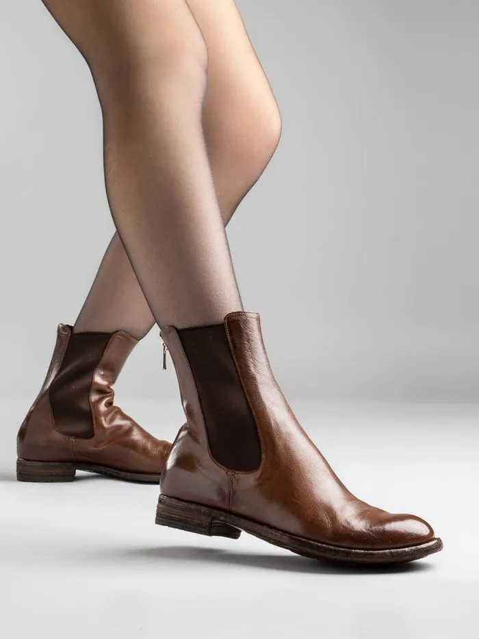 Officine Creative Boots and Booties LEXIKON 073 CaffSupernero Brown Leather Chelsea Boots 8211 Women Officine Creative Boots and Booties LEXIKON 073 CaffSupernero Brown Leather Chelsea Boots 8211 Women