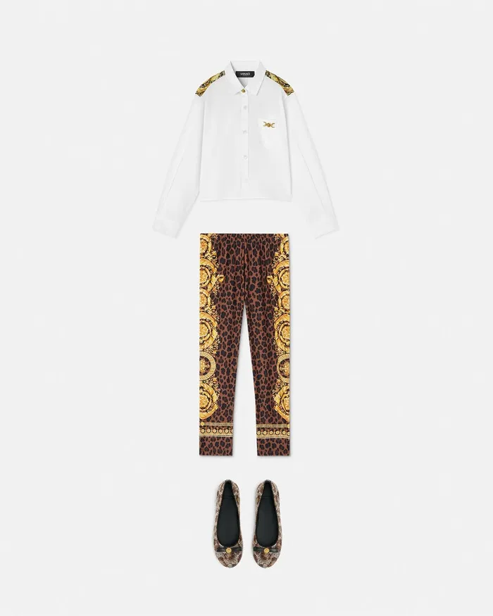 Pants and Skirts Kids Versace Wild Barocco Leggings Animalier