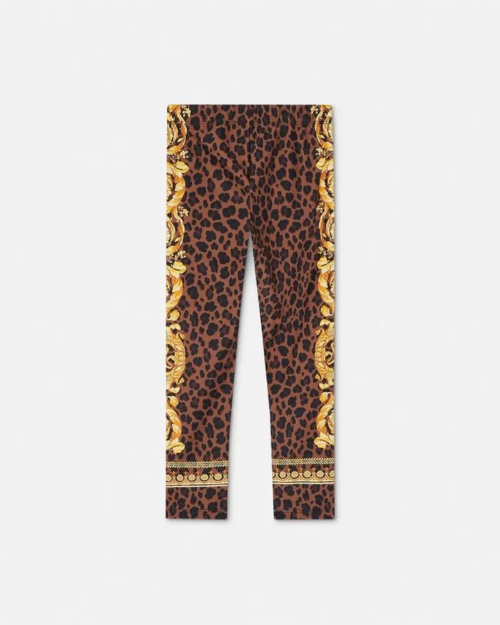 Pants and Skirts Kids Versace Wild Barocco Leggings Animalier