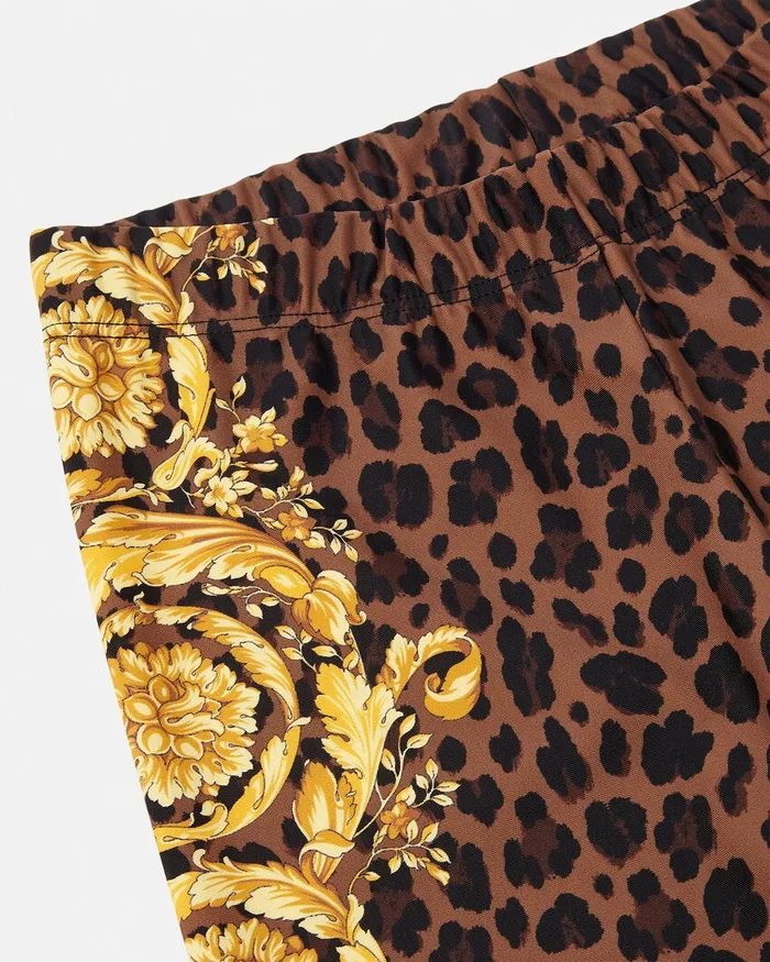 Pants and Skirts Kids Versace Wild Barocco Leggings Animalier