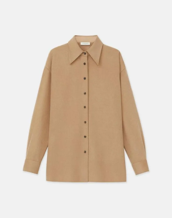 Ready To Wear Camel Hair Drop Shoulder Shirt Jacket Camel Lafayette 148 New York Blouses and Shirts Ready To Wear Camel Hair Drop Shoulder Shirt Jacket Camel Lafayette 148 New York Blouses and Shirts