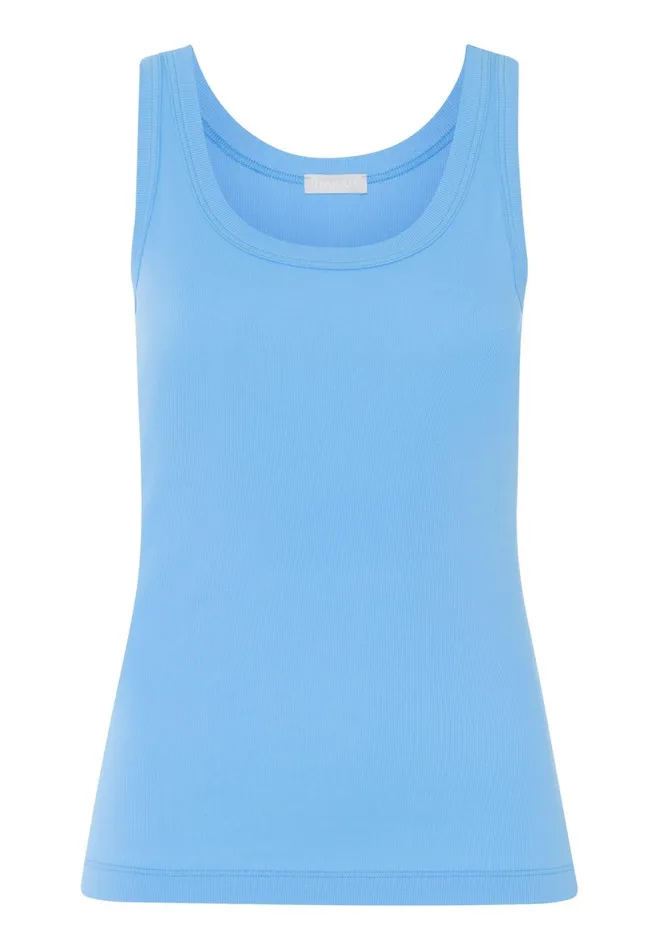 Ribbed Cotton Tank Top Angelite Women HANRO Pajama Tops