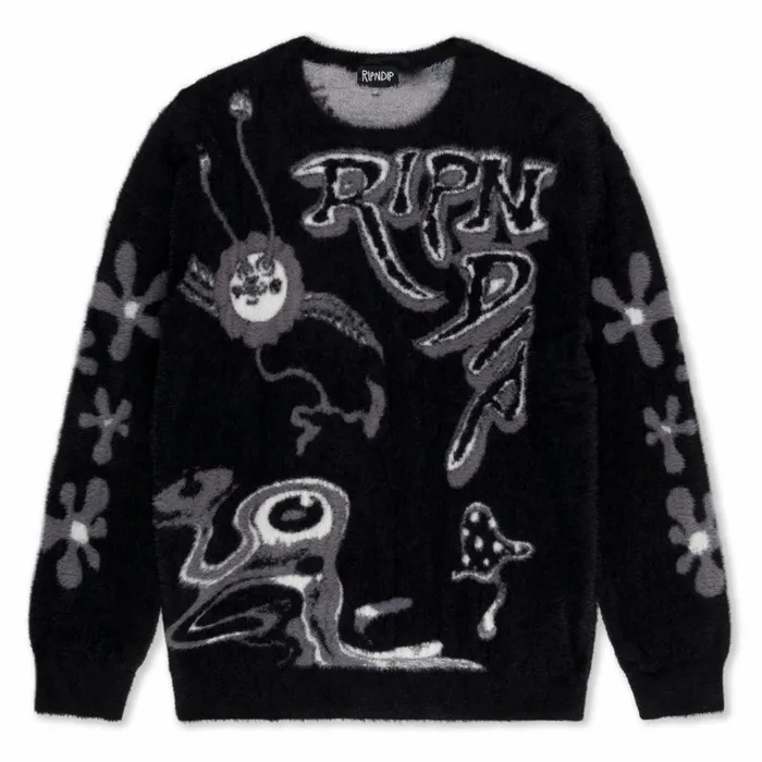 Ripndip Space Walk Mohair Sweater Black Knits Sweaters