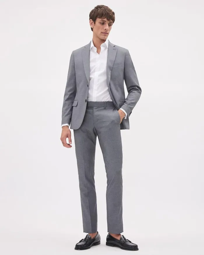 RWandCO Blazers Essential Grey Suit Blazer Sleet 8211 Men RWandCO Blazers Essential Grey Suit Blazer Sleet 8211 Men