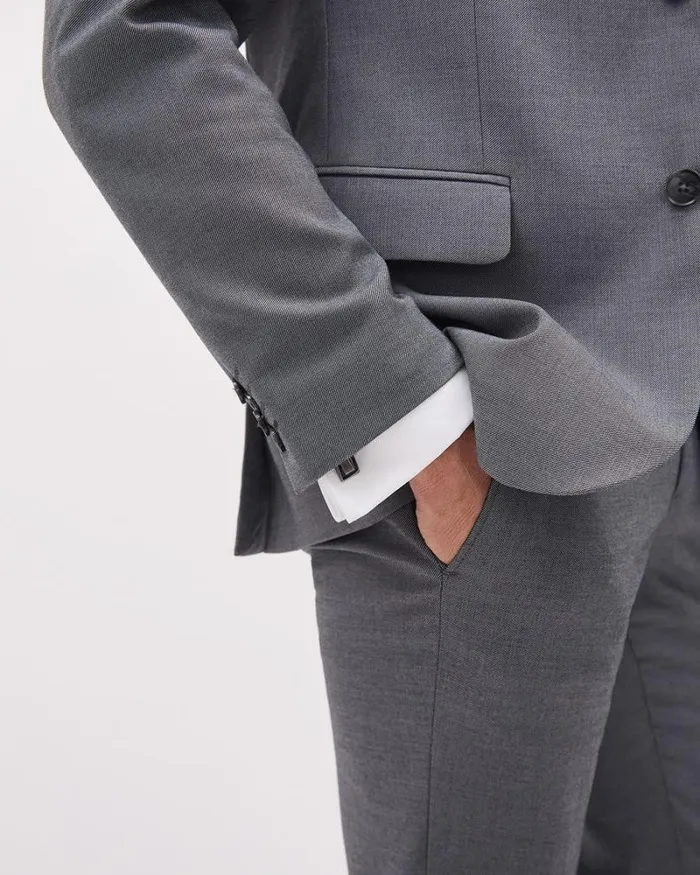 RWandCO Blazers Essential Grey Suit Blazer Sleet 8211 Men RWandCO Blazers Essential Grey Suit Blazer Sleet 8211 Men