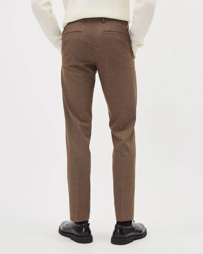 RWandCO Suits SlimFit Bronze Houndstooth Suit Pant Bronze Brown 8211 Men RWandCO Suits SlimFit Bronze Houndstooth Suit Pant Bronze Brown 8211 Men