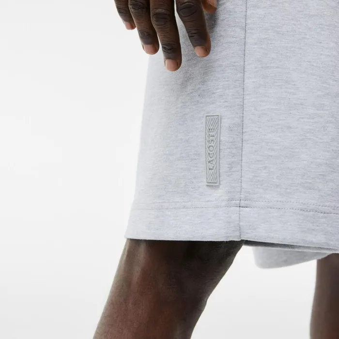 Shorts and Swim Men Lacoste Men039s Reflective Print Shorts Grey Chine Cca