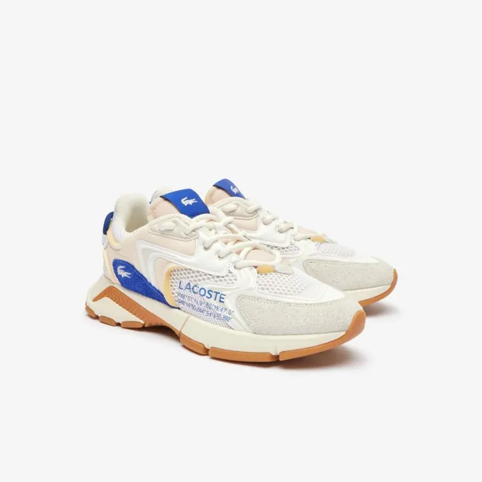 Sneakers Men Lacoste Men039s L003 Neo Contrasted Accent Sneakers Whiteblue 080