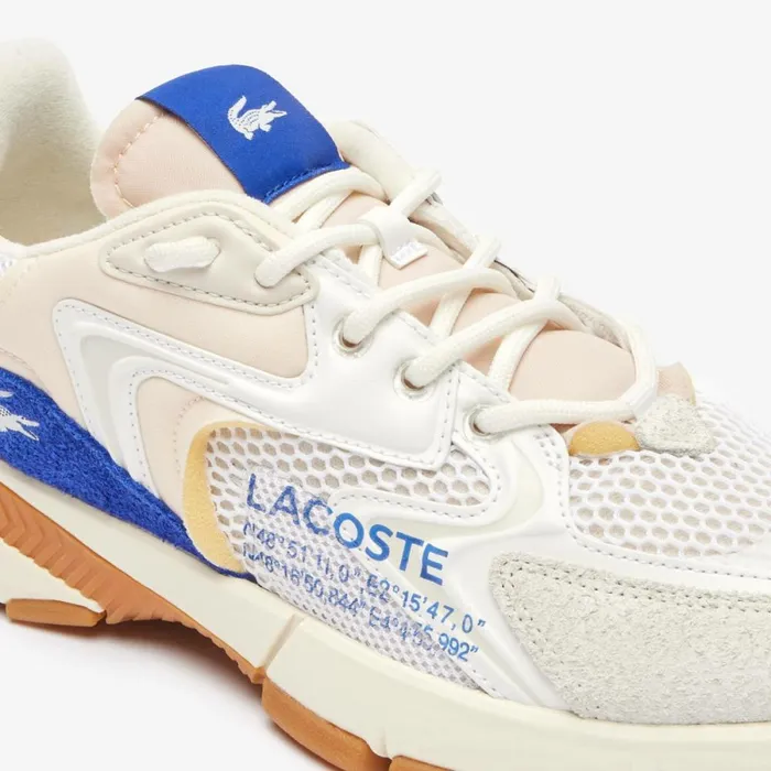 Sneakers Men Lacoste Men039s L003 Neo Contrasted Accent Sneakers Whiteblue 080