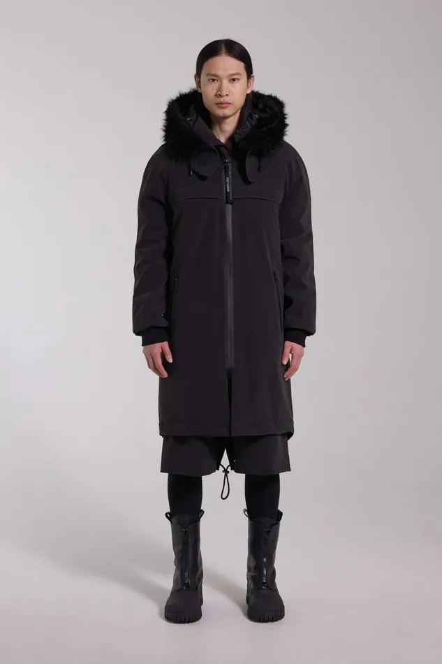 Stutterheim Kalix Matte Parka Black Men Winter Coats