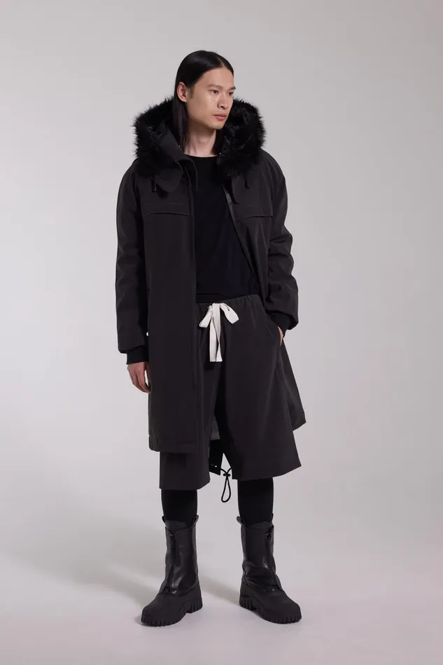 Stutterheim Kalix Matte Parka Black Men Winter Coats