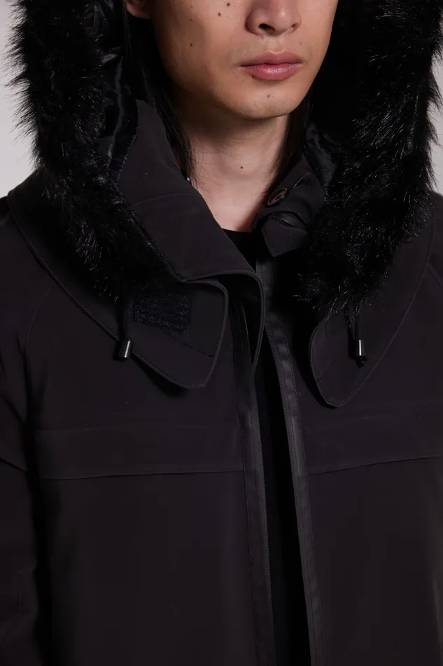 Stutterheim Kalix Matte Parka Black Men Winter Coats