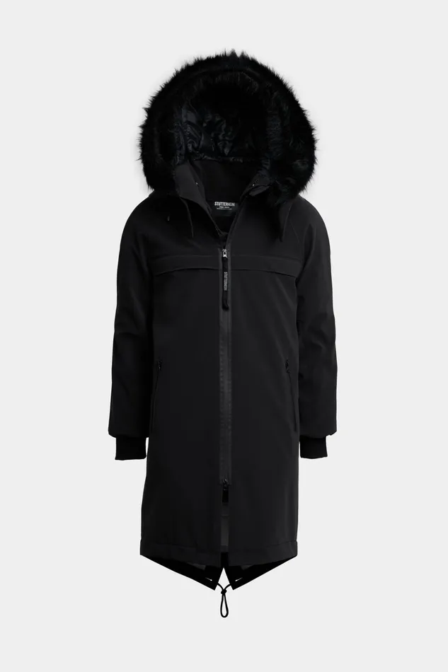 Stutterheim Kalix Matte Parka Black Men Winter Coats