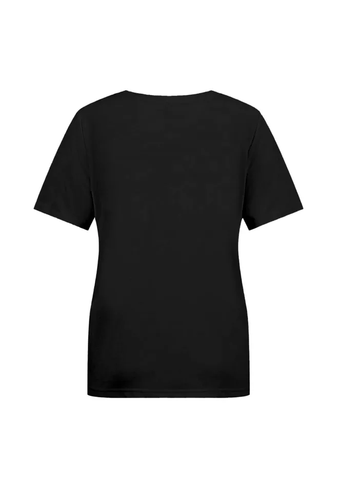 Tshirts Women FYNCHHATTON Basic Tshirt With A Round Neckline Milkblack